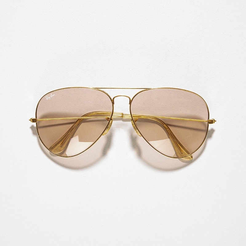 Vintage Brown Ray-Ban Aviator Sunglasses