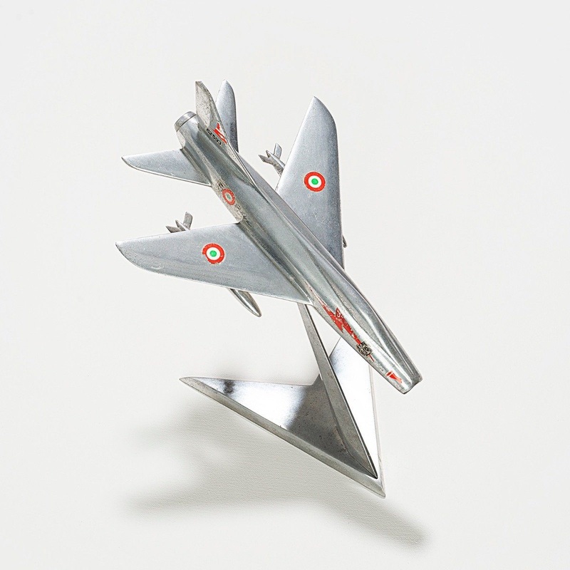 Vintage 1950s Aluminium Desk Jet Plane