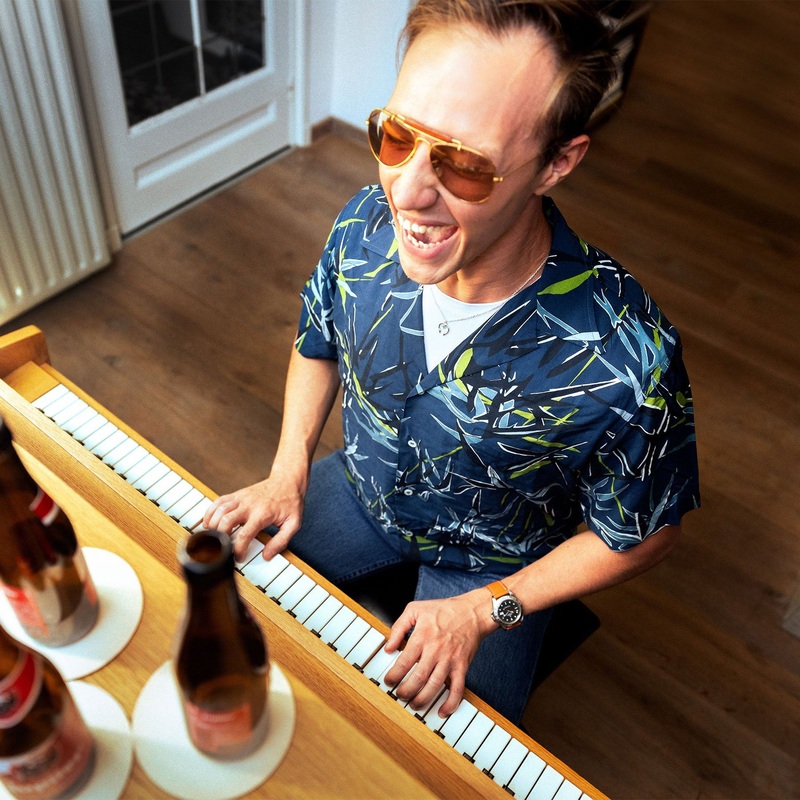 Vintage Ray Ban Aviator Leather Sunglasses