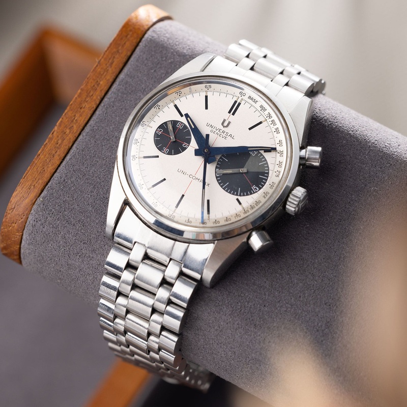 Universal Geneve Uni-Compax 884100/02 “Big Eye” White Dial