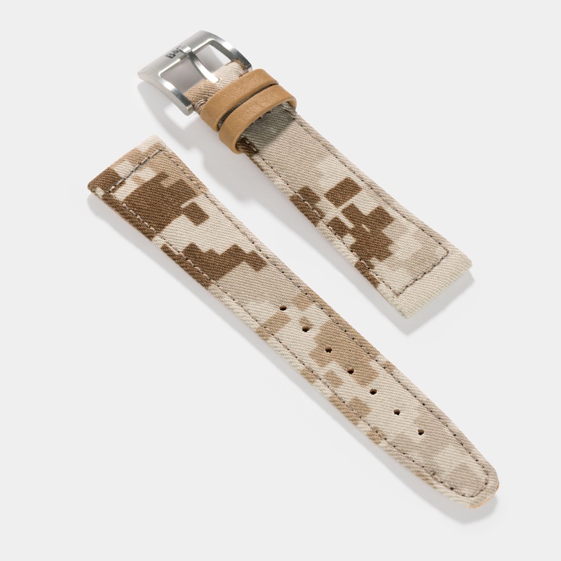 The Brooklyn Camo Watch Strap  Made From Original US Army Fabric  Jubilee Edition
