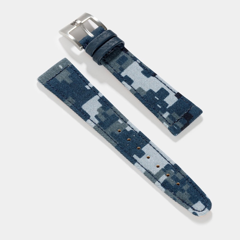 The Skyline Camo Watch Strap  Made From Original US Navy Fabric  Jubilee Edition