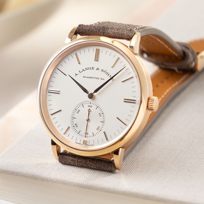 A. Lange & Shne Saxonia Automatic 380.033 18k Rose gold full set
