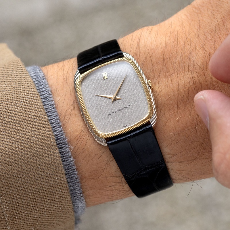 Audemars Piguet in 18k White and Yellow Gold With Sparkling Dial Ref. 4157CA