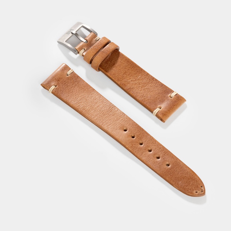 Siena Cognac Brown Leather Watch Strap – Jubilee Edition