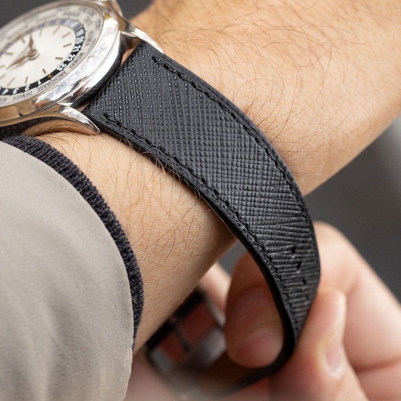 The Barcelona Saffiano Leather Watch Strap – Jubilee Edition