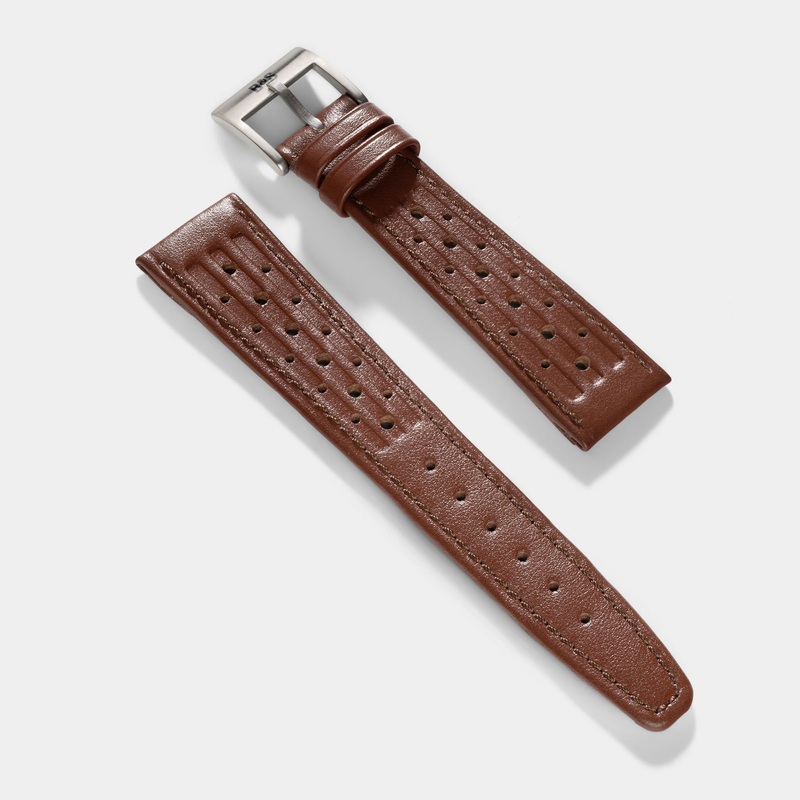 Racing Havanna Brown Speedy Leather Watch Strap