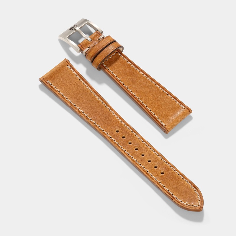 Durham Cognac Brown Leather Watch Strap
