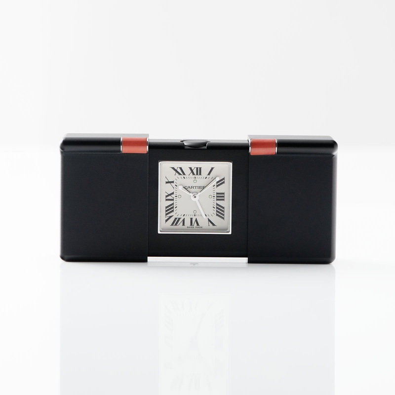 Cartier Pendulette Travel Clock with Box and Papers