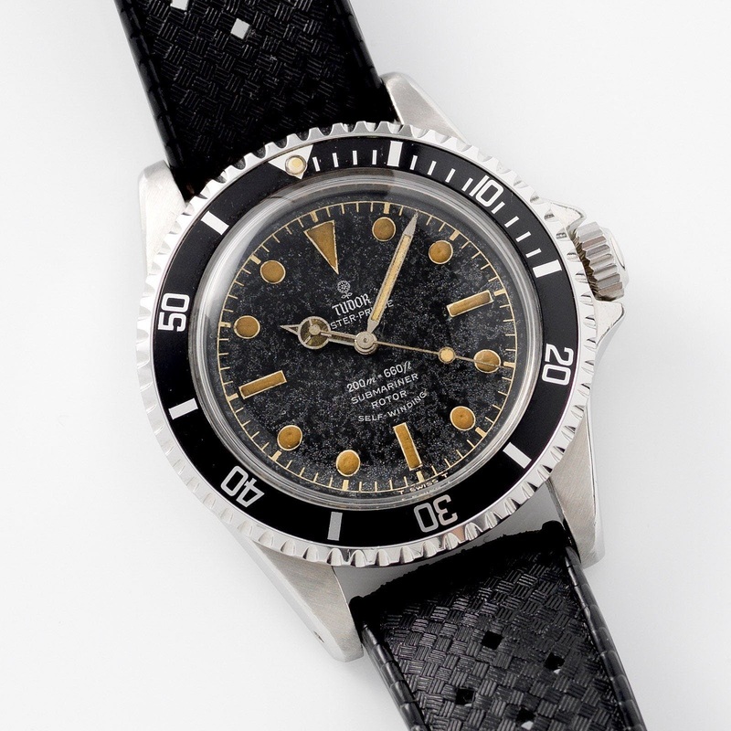 Tudor Pointed Submariner Ref 7928 with British Royal Navy History