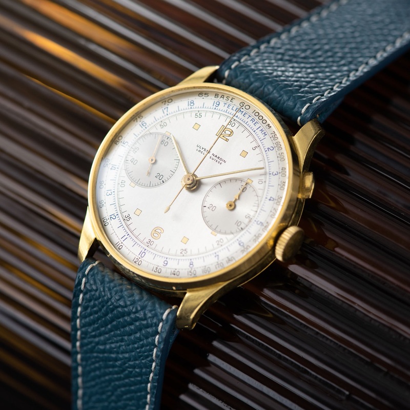 Ulysse Nardin Yellow Gold Mono Pusher Chronograph