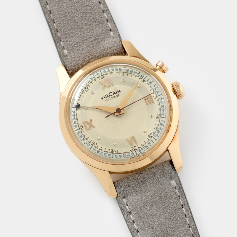 Vulcain Cricket Rose Gold Alarm Watch
