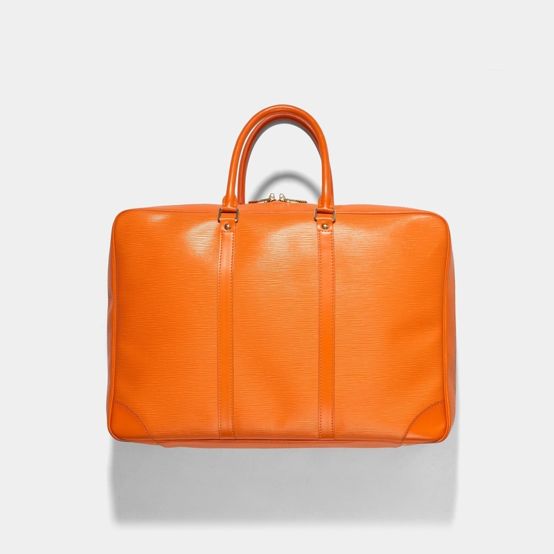 Louis Vuitton Sirius 45 Orange Epi Leather Travel Bag