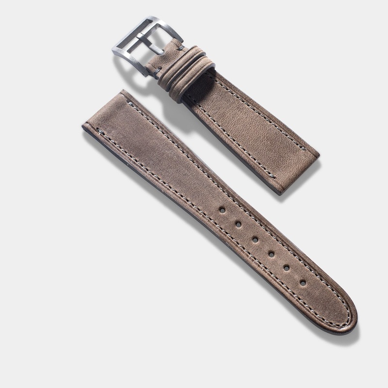 Caf au Lait Leather Watch Strap