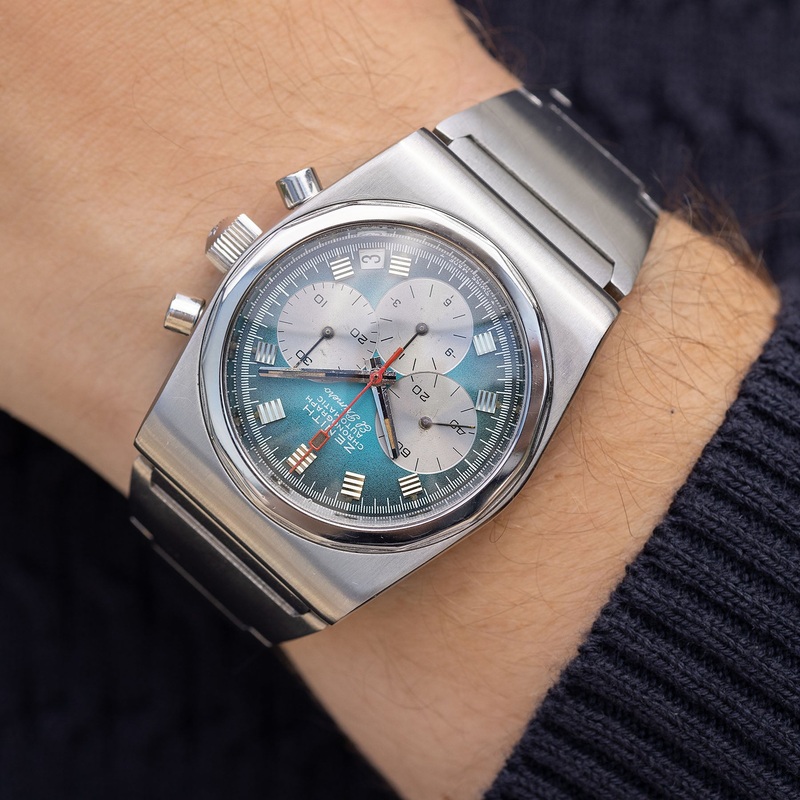 Zenith El Primero Chronograph Blue Degrad Dial ref A781