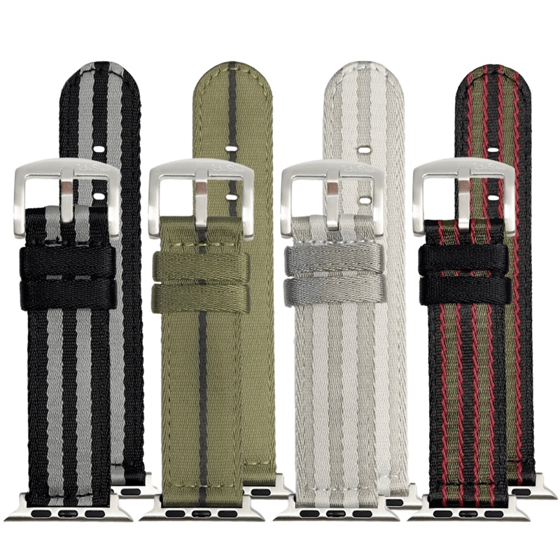 Apple Band – Alpha2 – Essentials – 4 Pack Bundle Bond – Convoy Green – Silver Fox – Vintage Bond