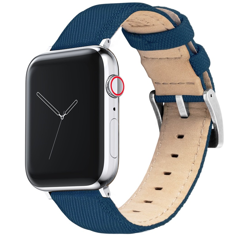 Apple Watch Navy Blue Sailcloth Watch Band