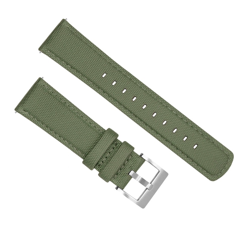 Zenwatch Zenwatch 2 Sailcloth Quick Release Army Green Watch Band