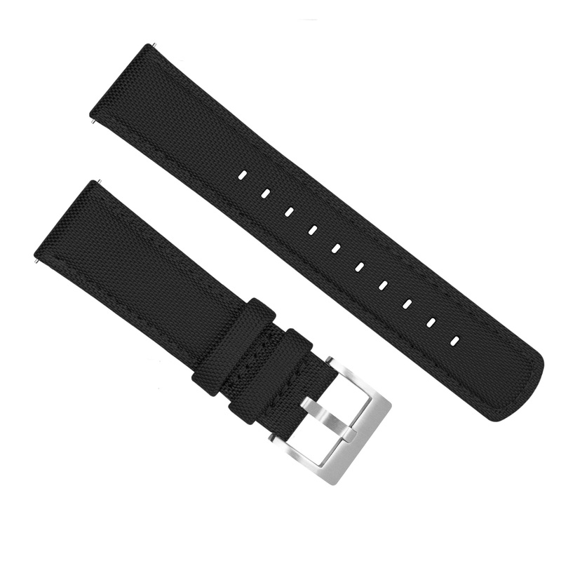 Zenwatch Zenwatch 2 Sailcloth Quick Release Black Watch Band