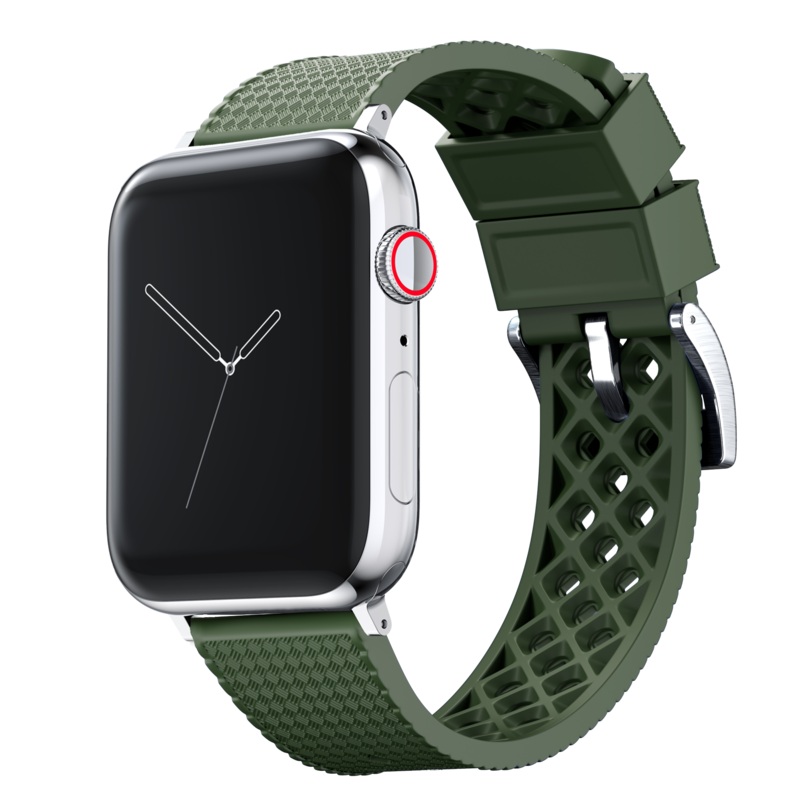 Apple Watch Tropical Style Army Green Watch Band