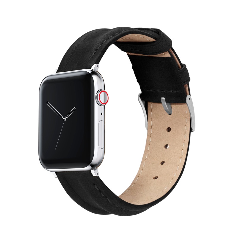 Apple Watch Black Classic Horween  Leather Watch Band