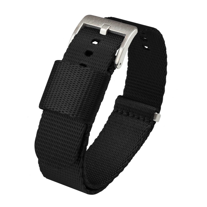 Black Nylon NATO style Watch Band (24mm SALE)