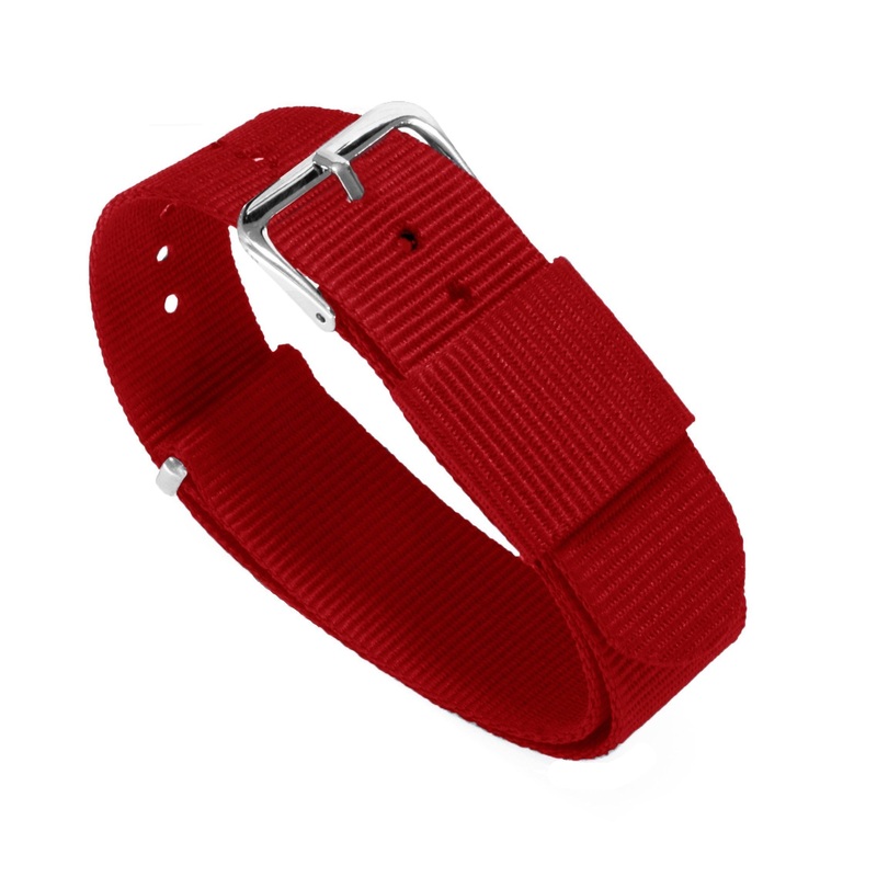 Crimson Red NATO style Watch Band – (18mm SALE)