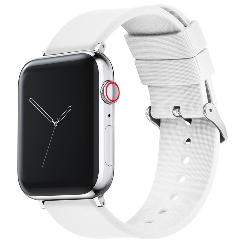 Apple Silicone White Watch Band