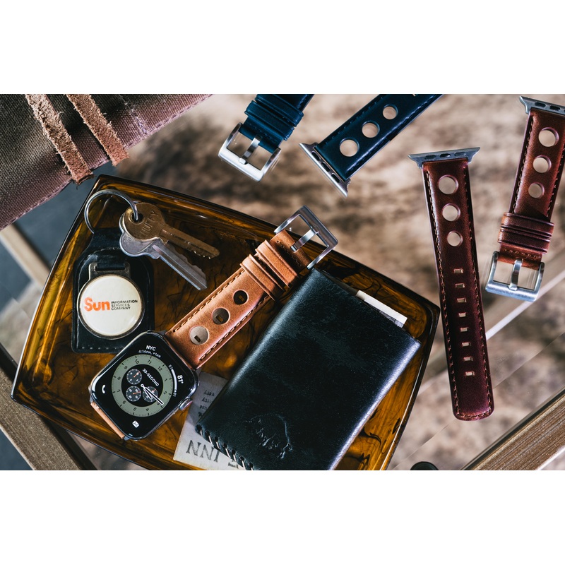Apple Watch Chocolate Brown Rally Horween Leather Watch Band