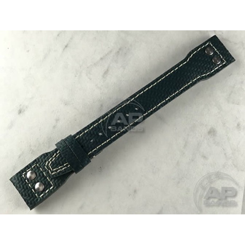 AP Bands 100% Genuine Green Carbon Fiber Strap For IWC Big Pilot, Perpetual Calendar, B-Uhr Green