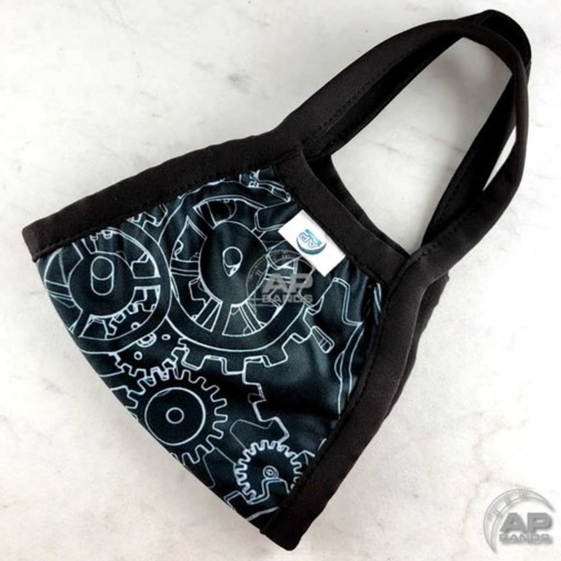 AP Bands Watch Movement Gear Face Mask Covering In Black Black