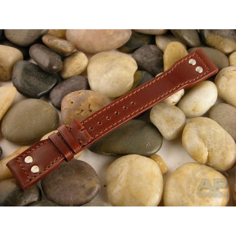 Vintage Saddle Leather Original B-Uhr Color For IWC Big Pilot Tang Saddle Leather