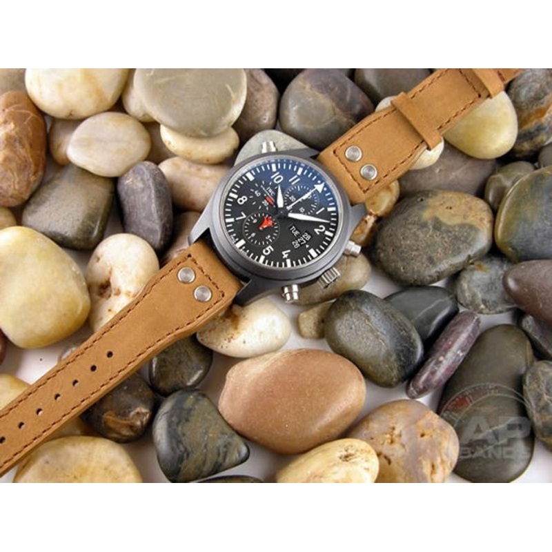 Vintage Suede Leather For IWC Big Pilot Tang Suede Leather