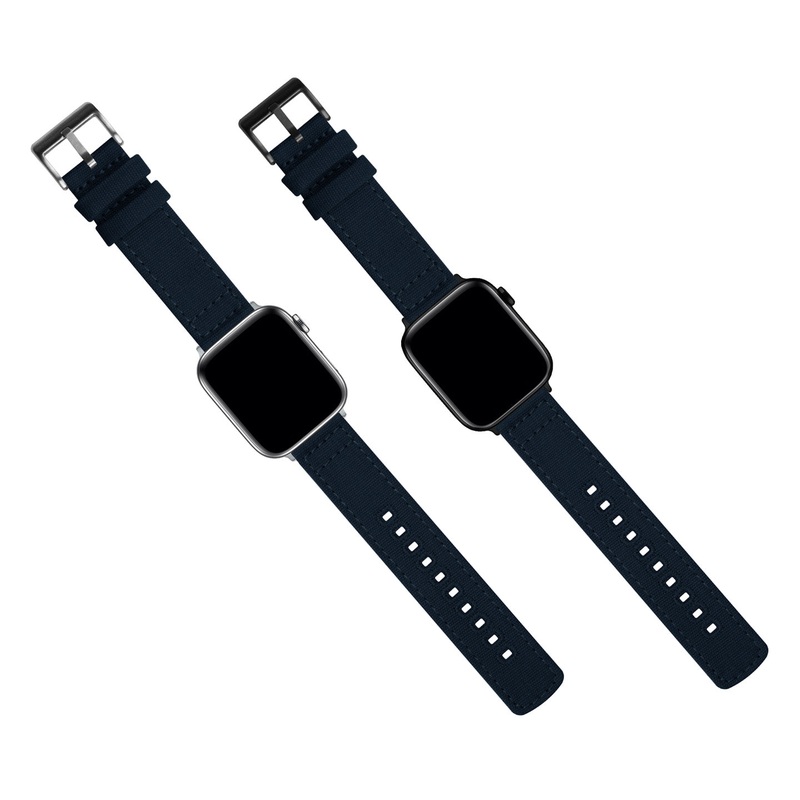 Apple Watch Canvas Navy Blue Watch Band