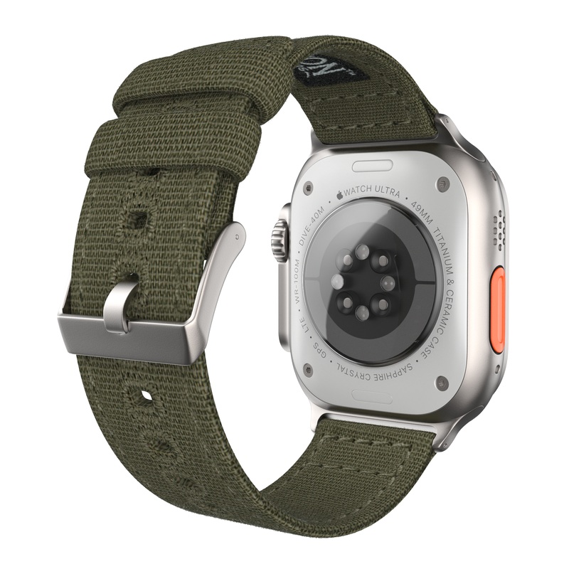 Ultra & Ultra 2 Canvas Army Green Watch Band