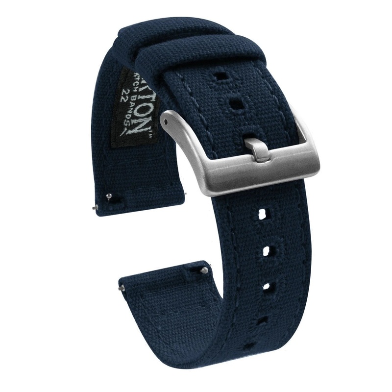 Garmin Forerunner 970, 965, 955 – Canvas Navy Blue Watch Band