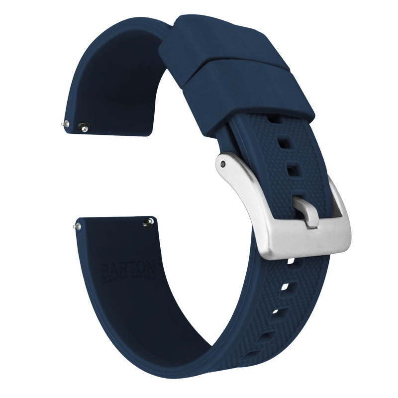 Garmin Venu 3S, 3, 2, 2S, 2 Plus, Sq 2 – Elite Silicone Navy Blue Watch Band