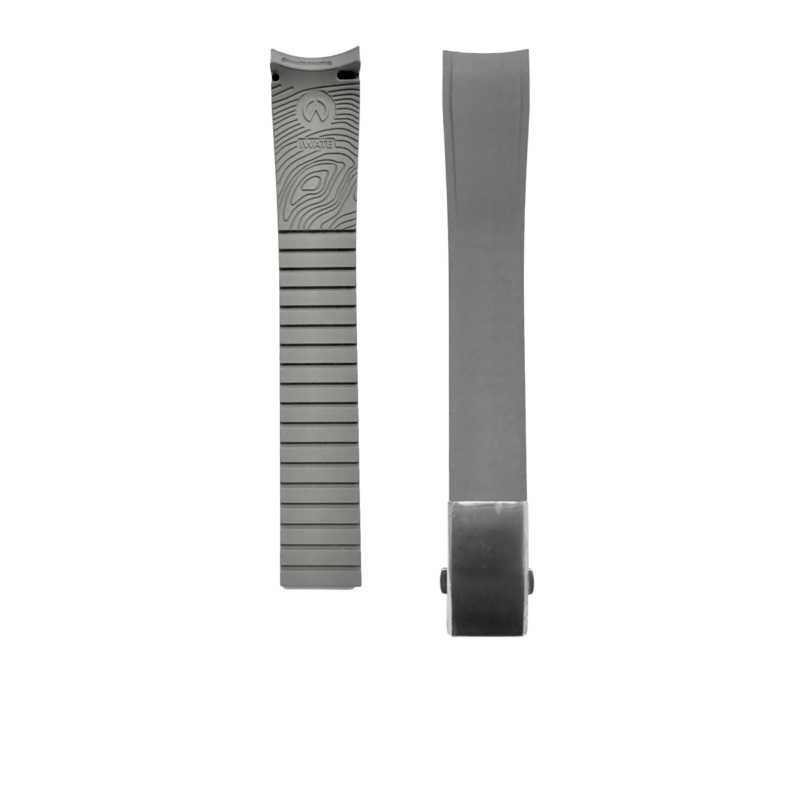 Iwate – 44GS Cut-to-Size Rubber Straps Black